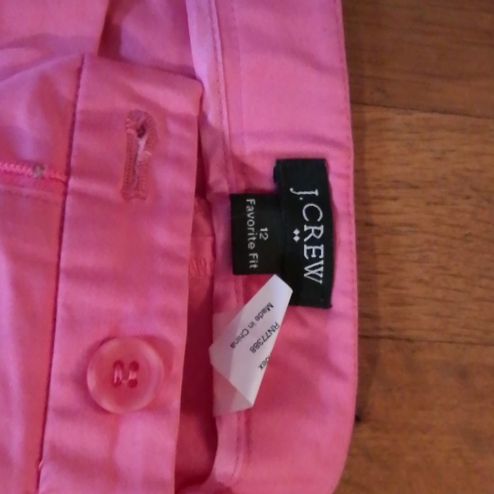 J crew favorite fit pink pants
